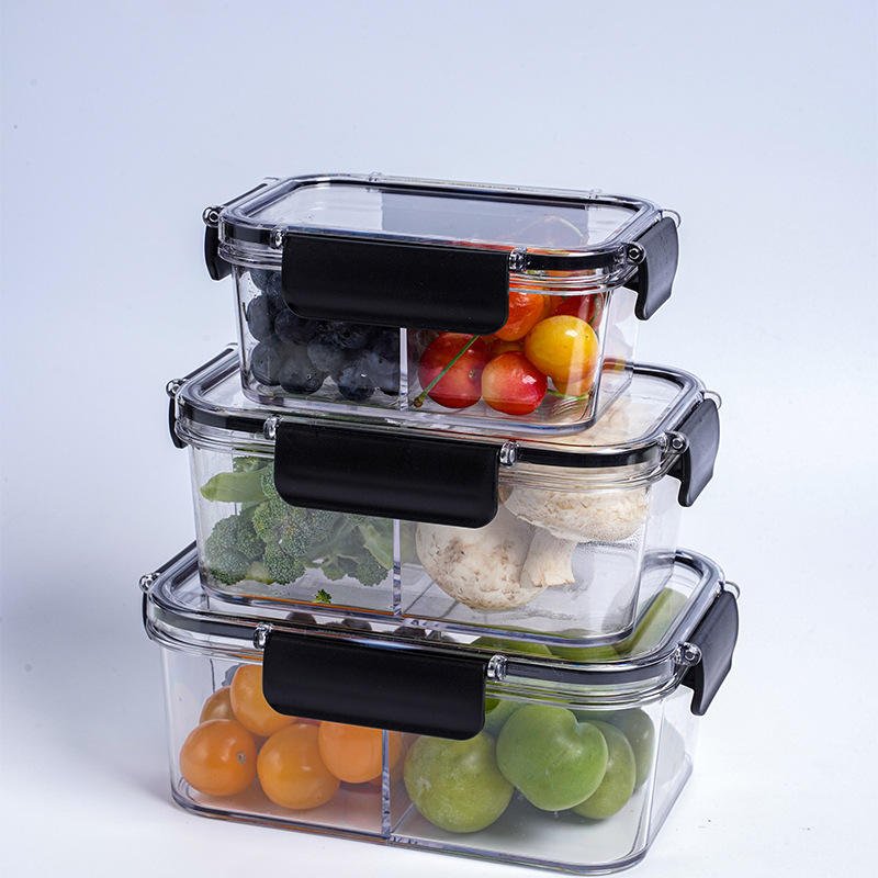 Heavy Quality Set Of 3 Acrylic Food Container
