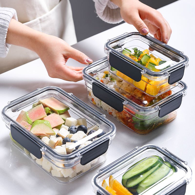 Heavy Quality Set Of 3 Acrylic Food Container