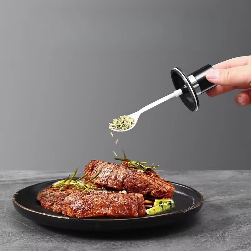 Premium Glass Jar With Spoon (1pc)