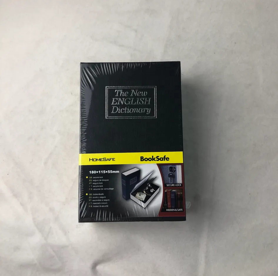 Portable Dictionary Style Book Safe Box with Lock