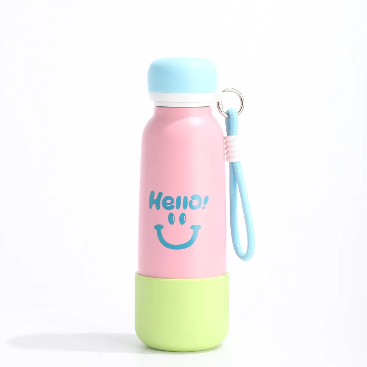 Hello Printed Stainless Steel Vacuum Water Bottle
