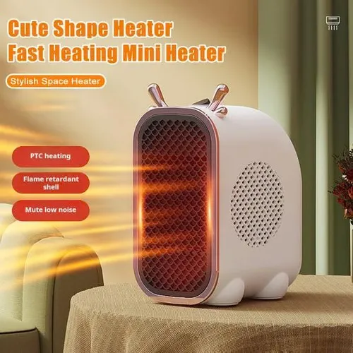800W Portable Electric Heaters for Indoor Use with Thermostat and Overheat Protection
