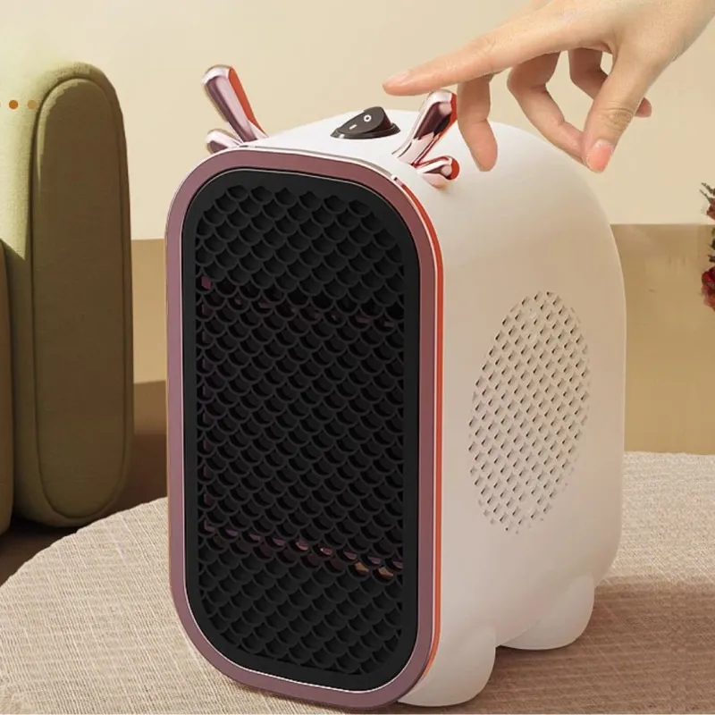 800W Portable Electric Heaters for Indoor Use with Thermostat and Overheat Protection