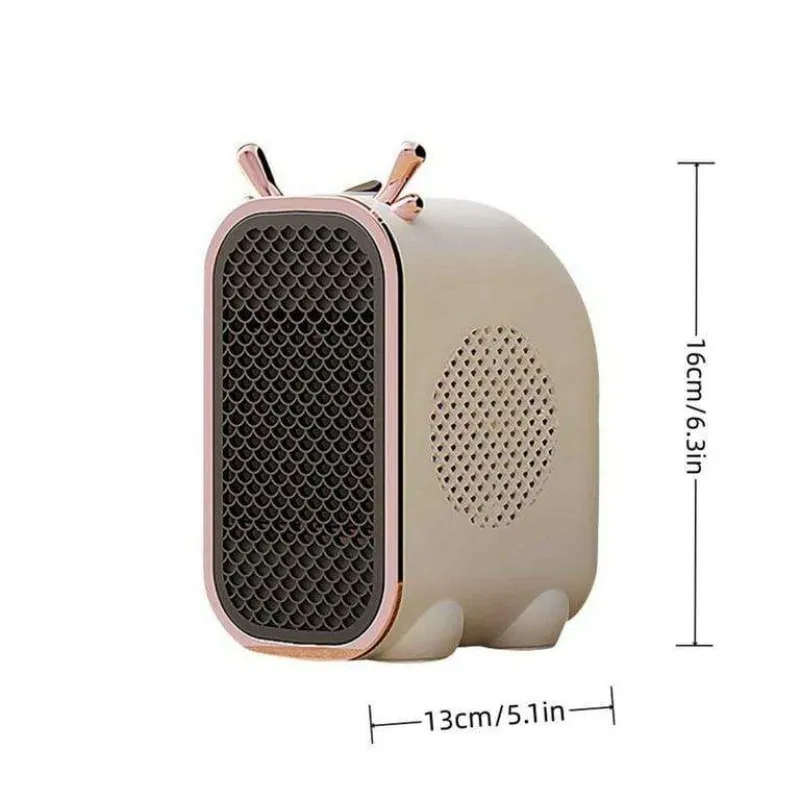 800W Portable Electric Heaters for Indoor Use with Thermostat and Overheat Protection