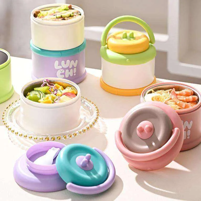 Cute Stainless Steel Stackable Lunch Box