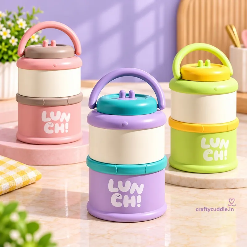 Cute Stainless Steel Stackable Lunch Box
