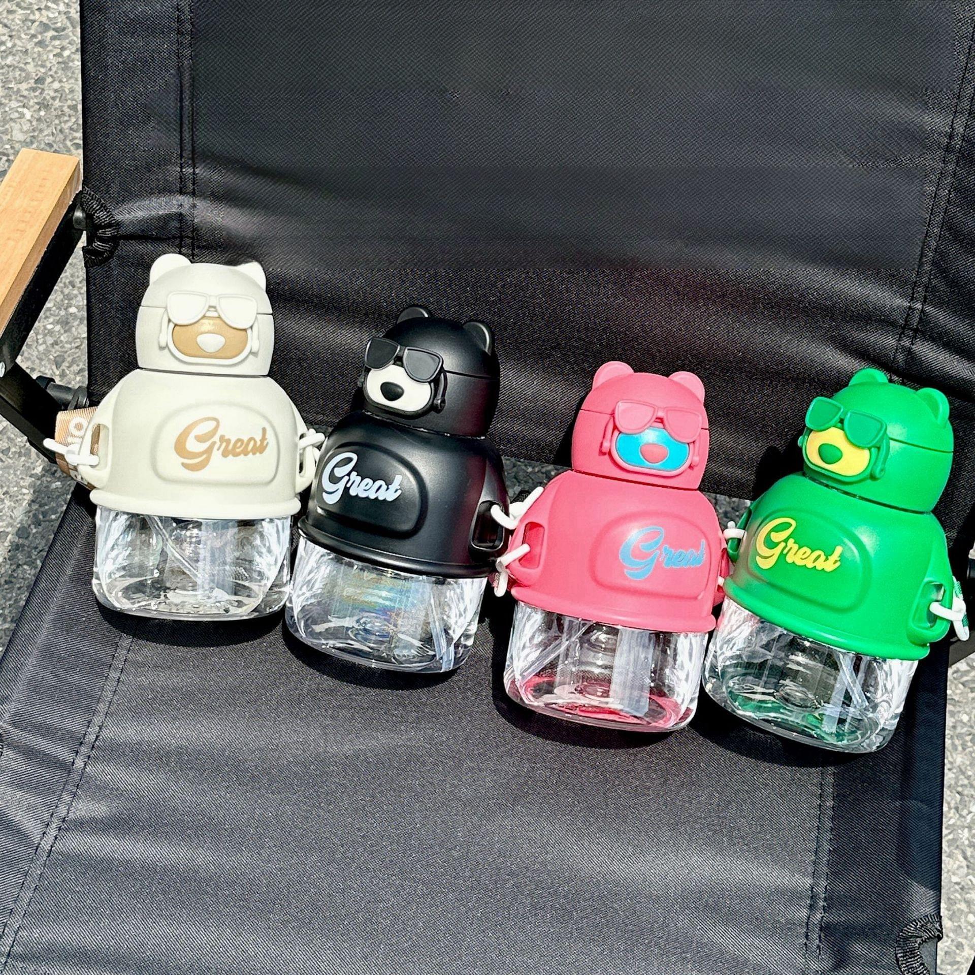cute bear shape kids water bottle with strap cute bear shape kids water bottle with strap