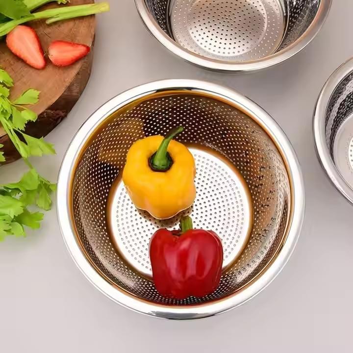 stainless steel 26cm kitchen colander strainer basket