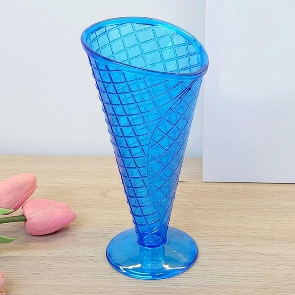 colorful plastic ice cream cone dessert cups