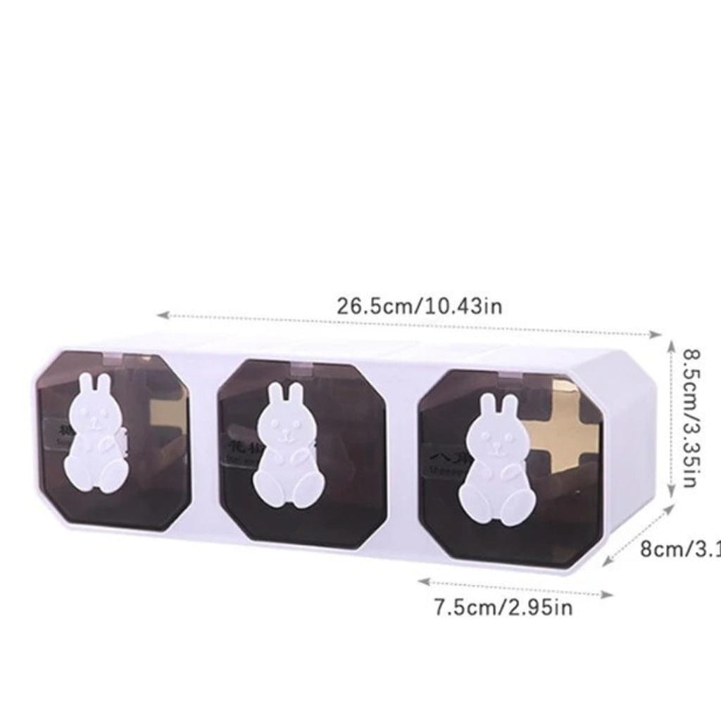 wall mounted rabbit design spice organizer box wall mounted rabbit design spice organizer box