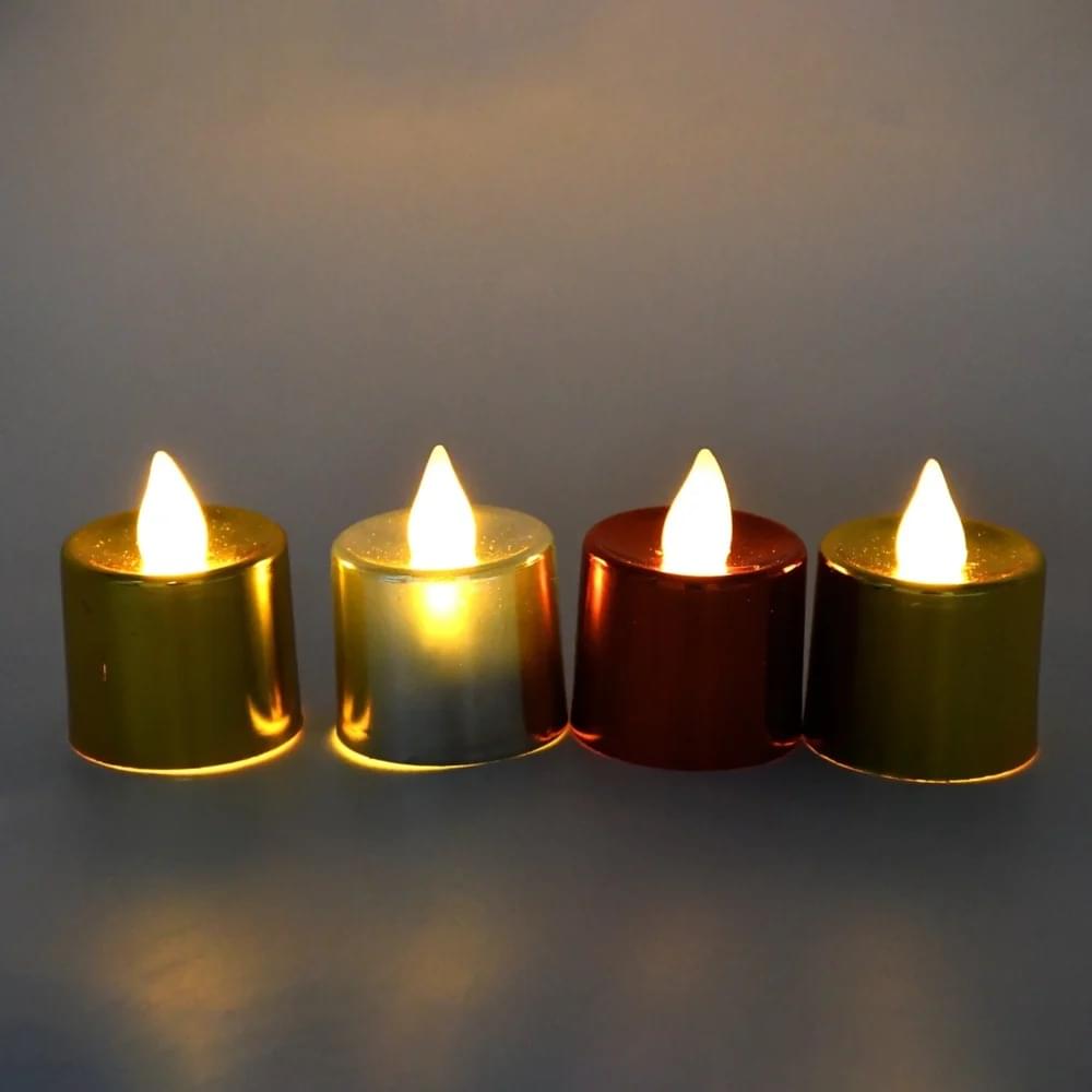 pack of 1 metallic led tea light candles pack of 1 metallic led tea light candles