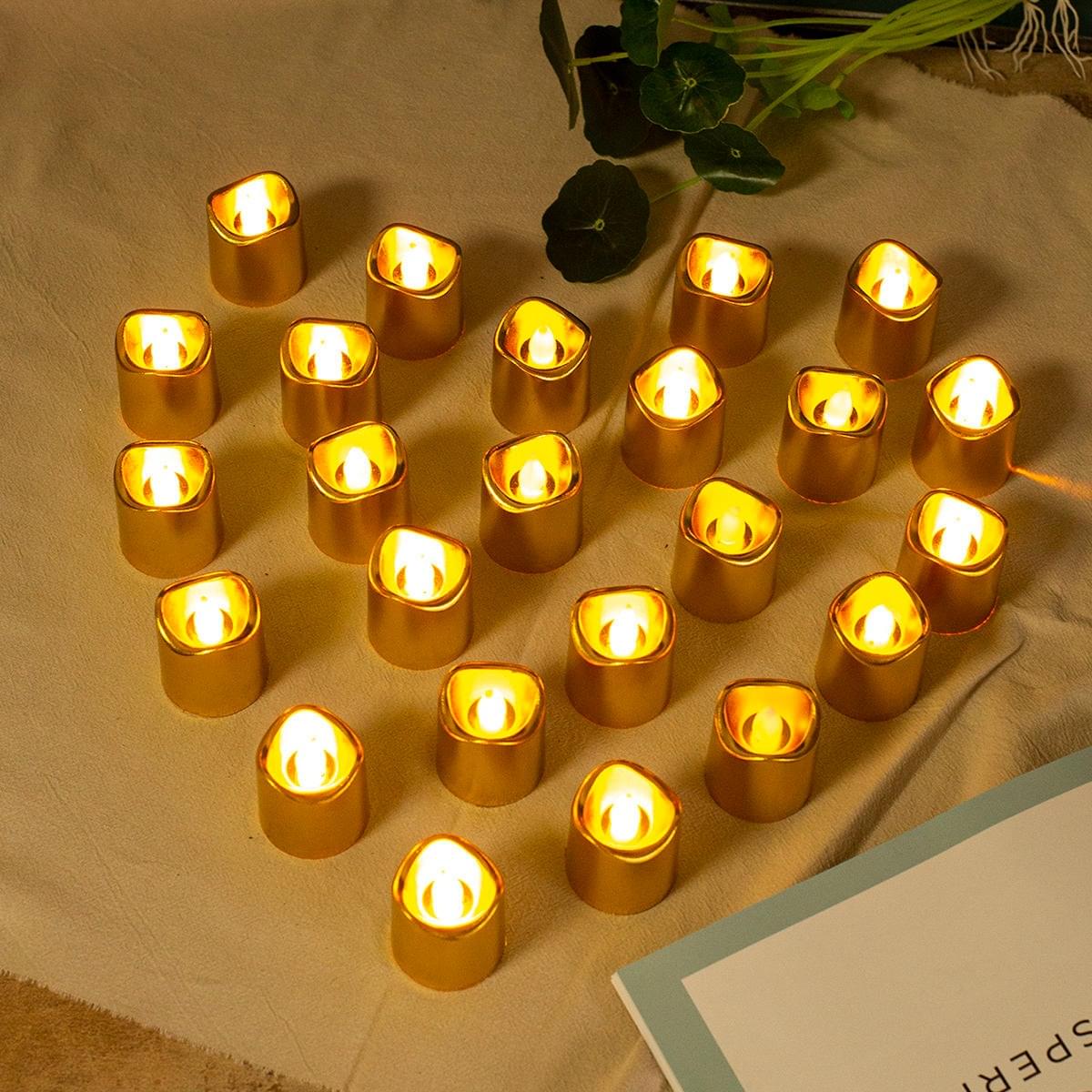 pack of 1 metallic led tea light candles pack of 1 metallic led tea light candles