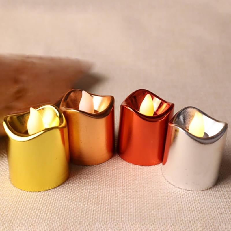 pack of 1 metallic led tea light candles pack of 1 metallic led tea light candles