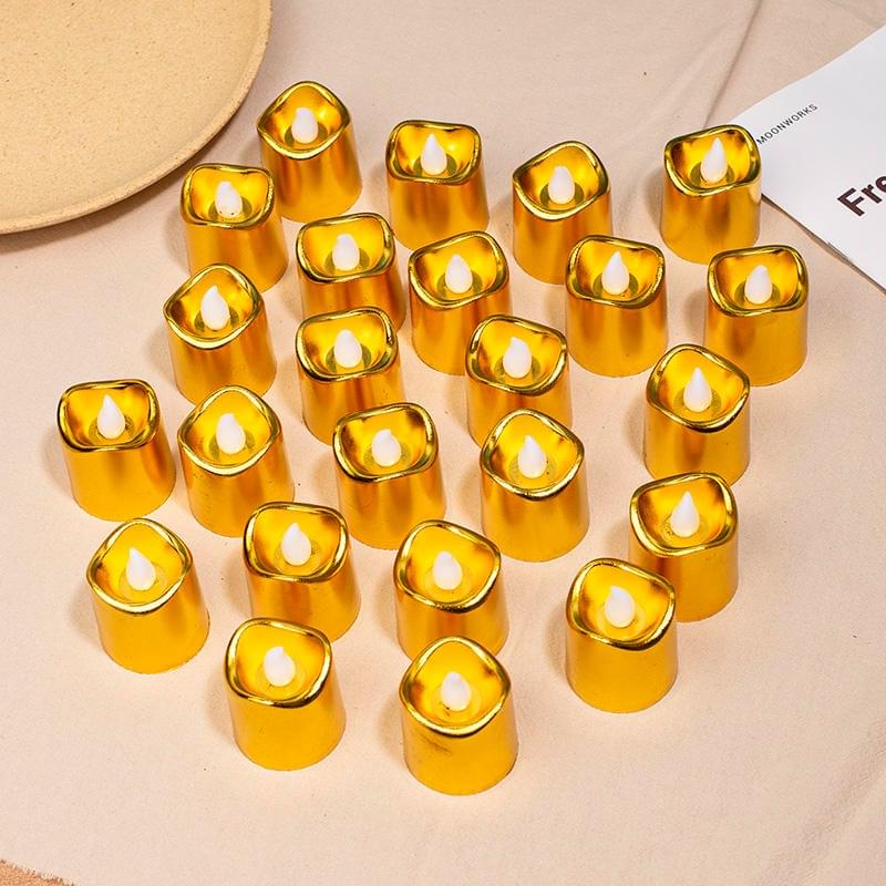 pack of 1 metallic led tea light candles pack of 1 metallic led tea light candles
