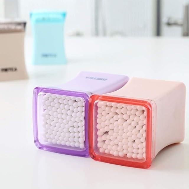 metka fiber cotton bud bottle dispenser